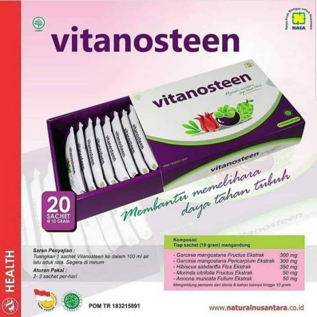 

VITANOSTEEN Minuman Nasa Ekstrak manggis, mengkudu & Sirsak. perawatan tubuh