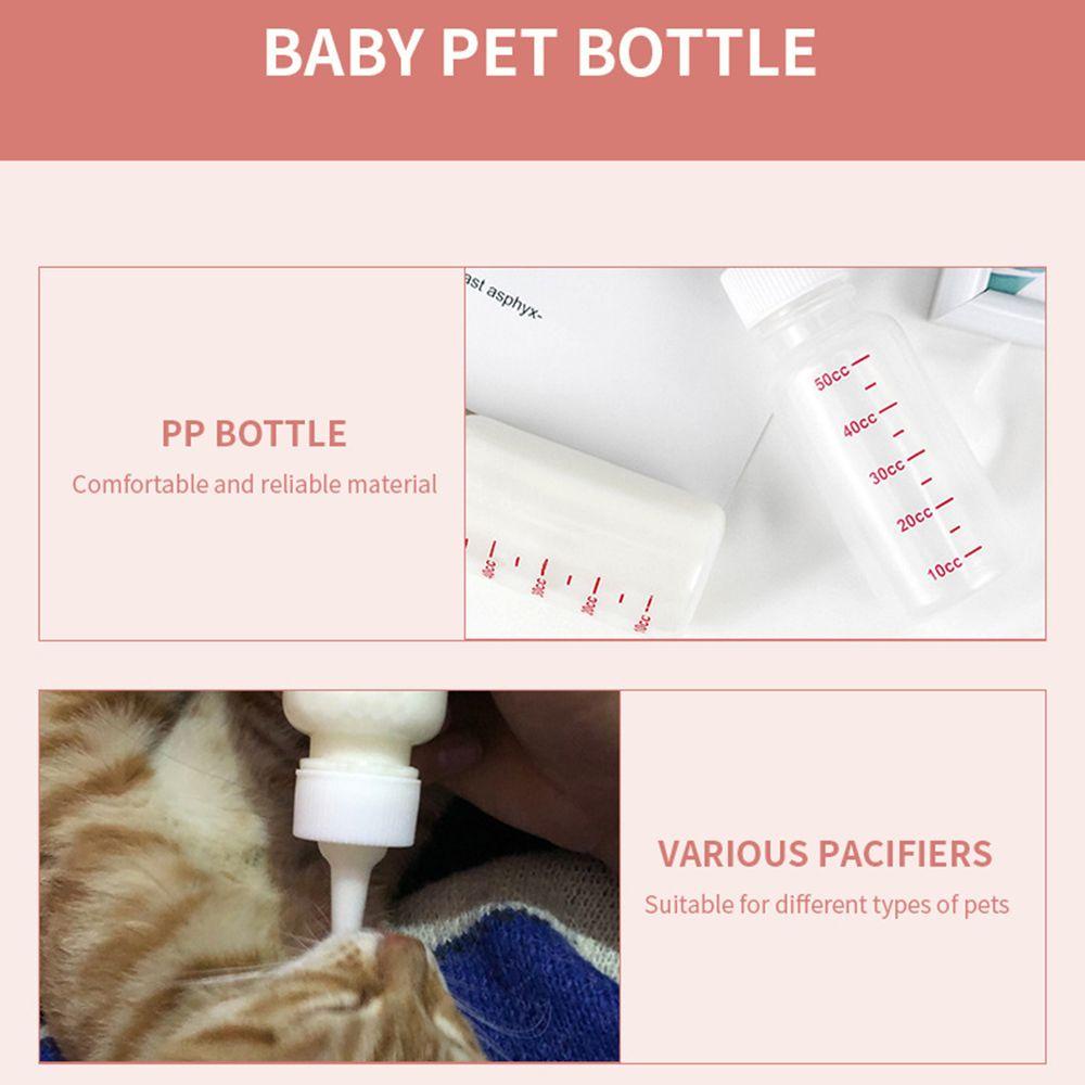 Solighter Botol Susu Pet Perlengkapan Hewan Peliharaan 50ml 120ml Single Dog Newborn Puppy