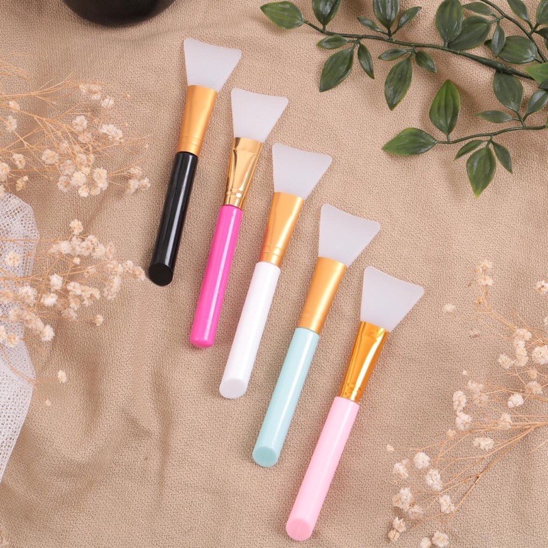 KUAS MASKER SILIKON/ KUAS SILIKON PER PCS WARNA RANDOM
