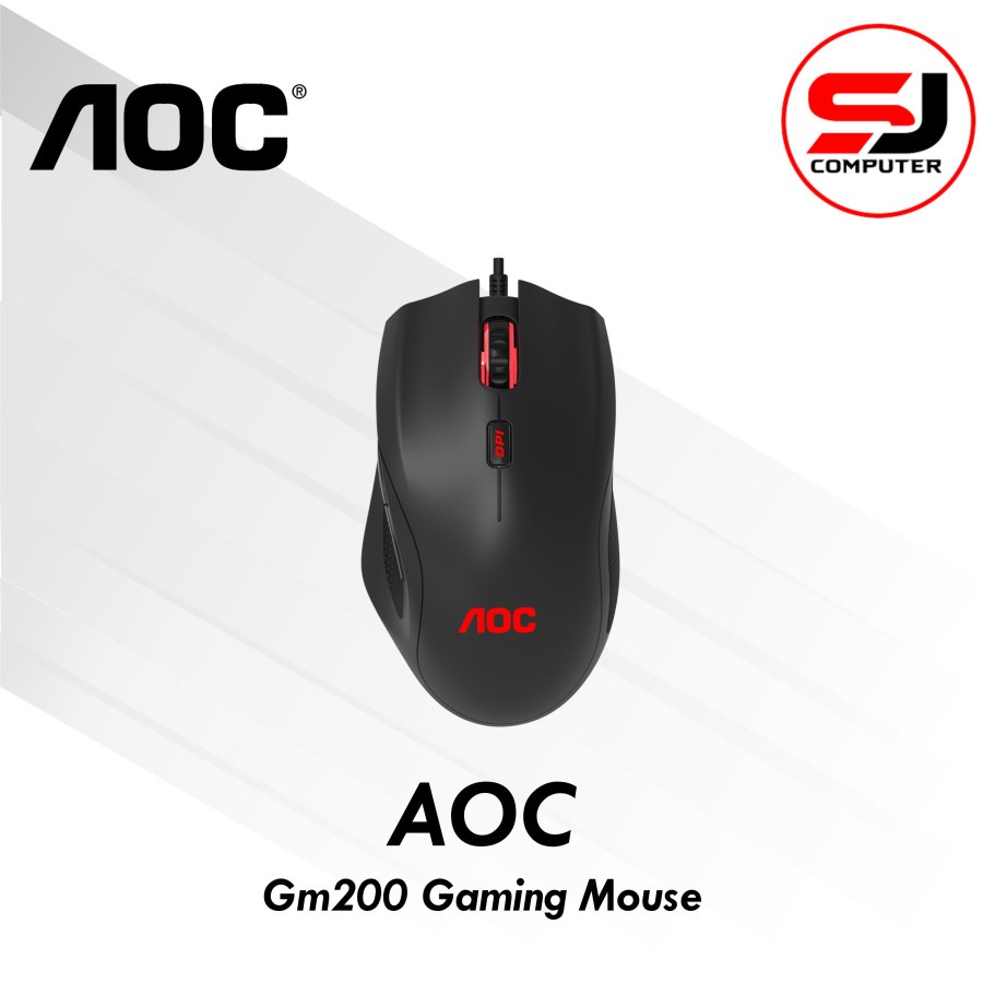 Mouse AOC GM200 GM 200 Optical Gaming RGB Lighting Keystrokes 4200 CPI