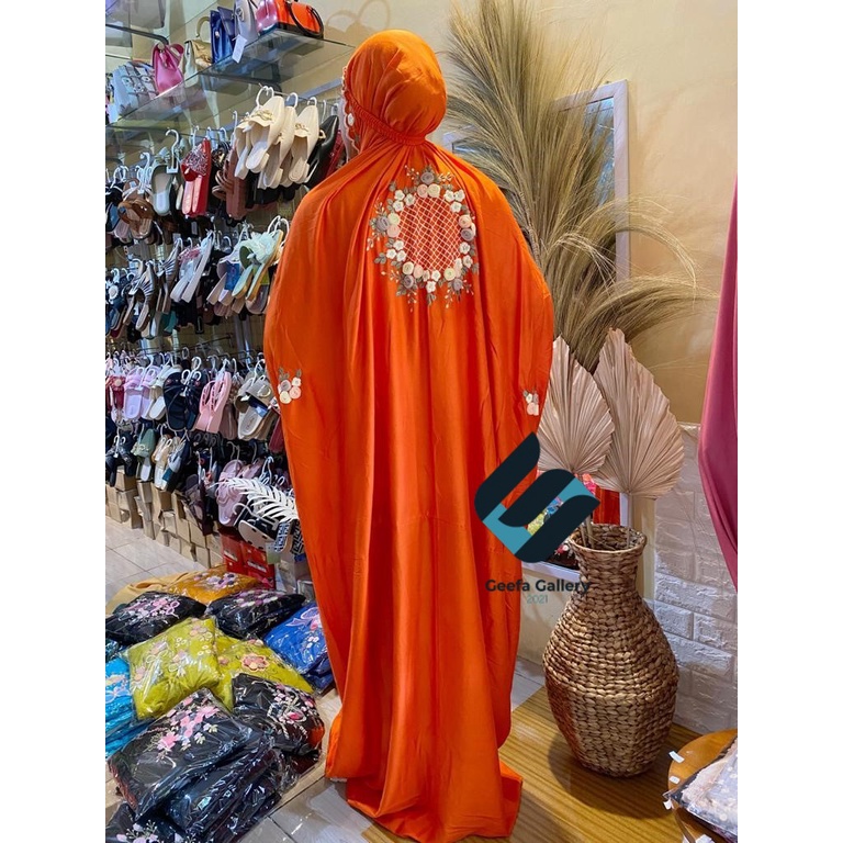 Mukena Dewasa Adem - Mukena Bordir Tile - Rukuh Dewasa - Rukuh Wanita - Rukuh Terusan - Mukena Umroh