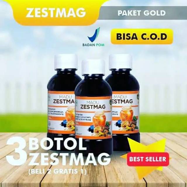 COD PAKET GOLD MADU ZESTMAG - MADU ZESMAG PAKAR MAAG GERD & LAMBUNG