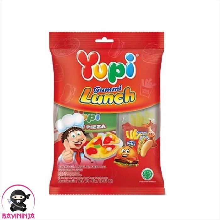 

YUPI Permen Jelly Gummy Lunch Bag 95 g T-Ninjabayi 01