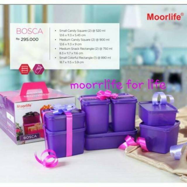 MOORLIFE Set Canister Bosca TERMURAH