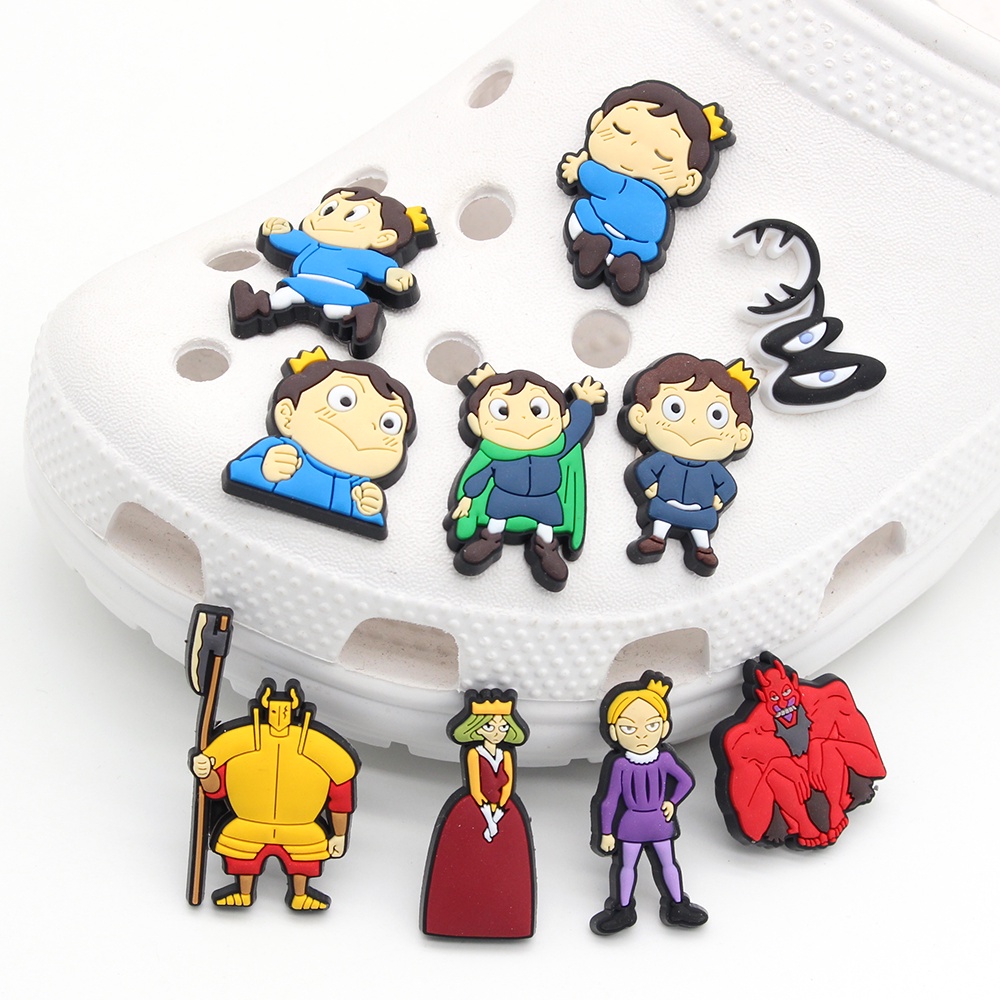 Jibbitz 1pcs kartun pangeran kecil Pin Tangan Desain sandal shoe charms Crocs Bahan DIY untuk menghias sepatu Hadiah anak-anak decorate accessories