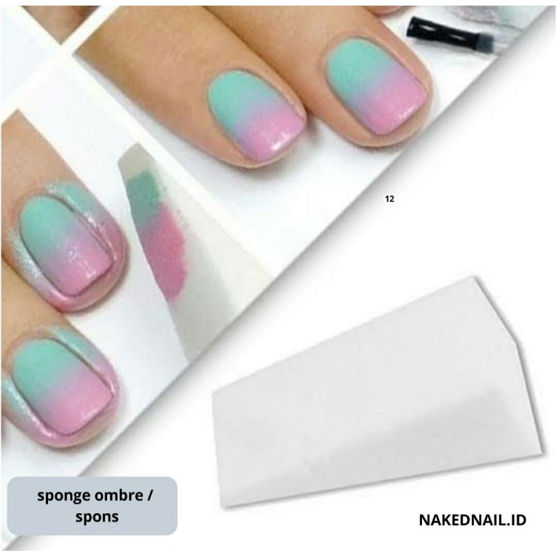 spons ombre kuku nail art spon ombre spons gradasi kuku sponge nail nailart nail art