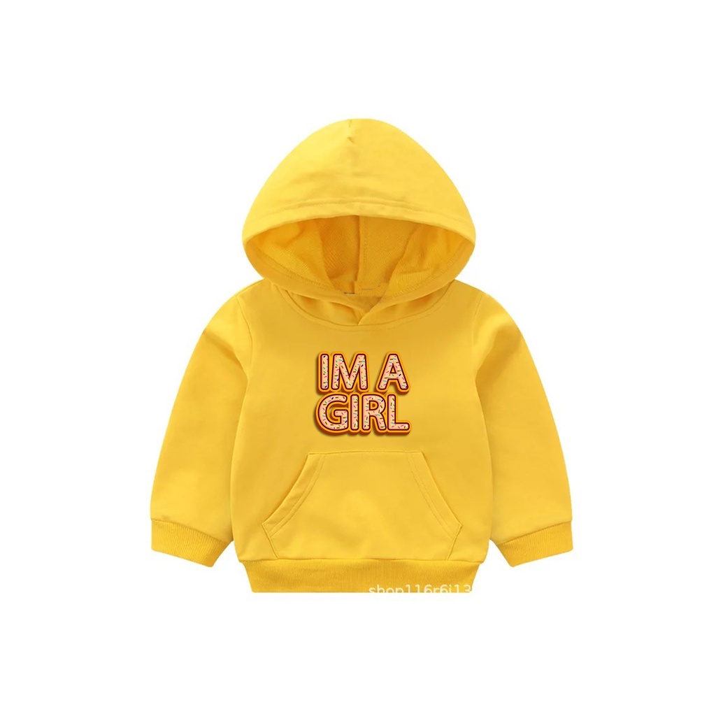 Hoodie im girl Anak Fleece Pakaian Anak