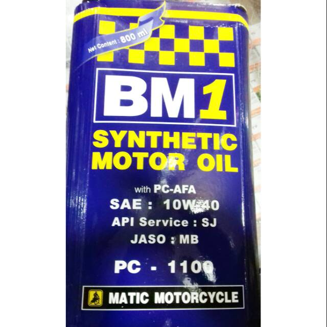 Oli mesin matic BM-0NE 0.8 lt sae 10w/40..for all matic