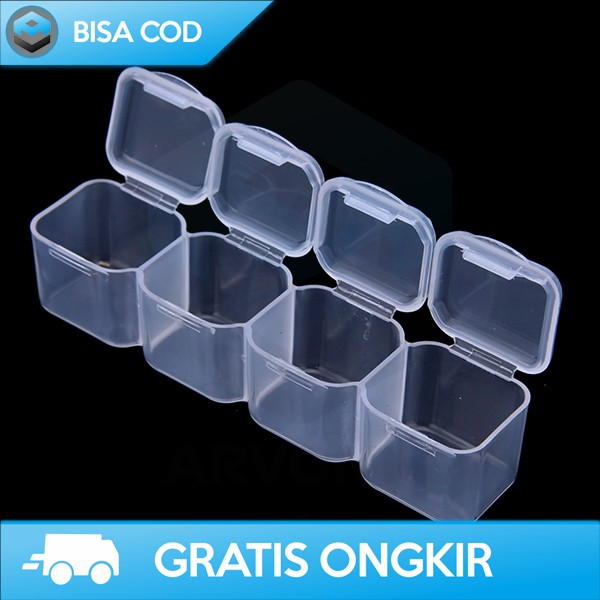 BOX ORGANIZER KOTAK PENYIMPANAN ANTING AKSESORIS BIUTTE.CO TRASNPARAN