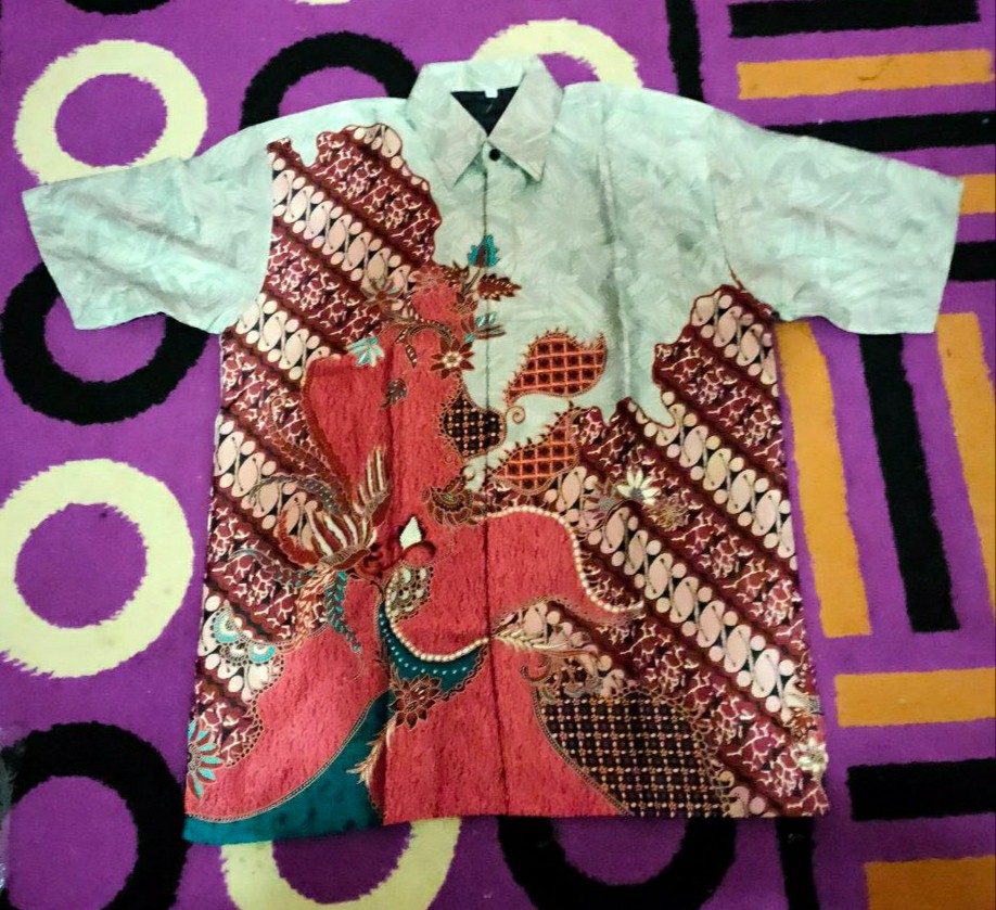 Kemeja Batik Pria Semi Sutra Silky Premium Puring Istimewa