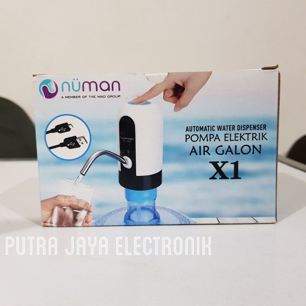 POMPA AIR GALON LISTRIK / WATERPUMP ELEKTRIK NUMAN 1 TOMBOL LED USB CHARGE MURAH