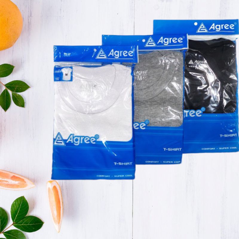 KAOS PAKAIN DALAM AGREE  T - SHIRT |KAOS OBLONG PRIA AGREE | ORIGINAL