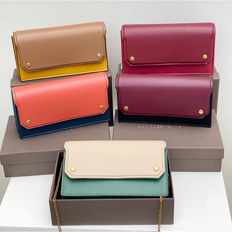 Two-Tone Mini Long Wallet