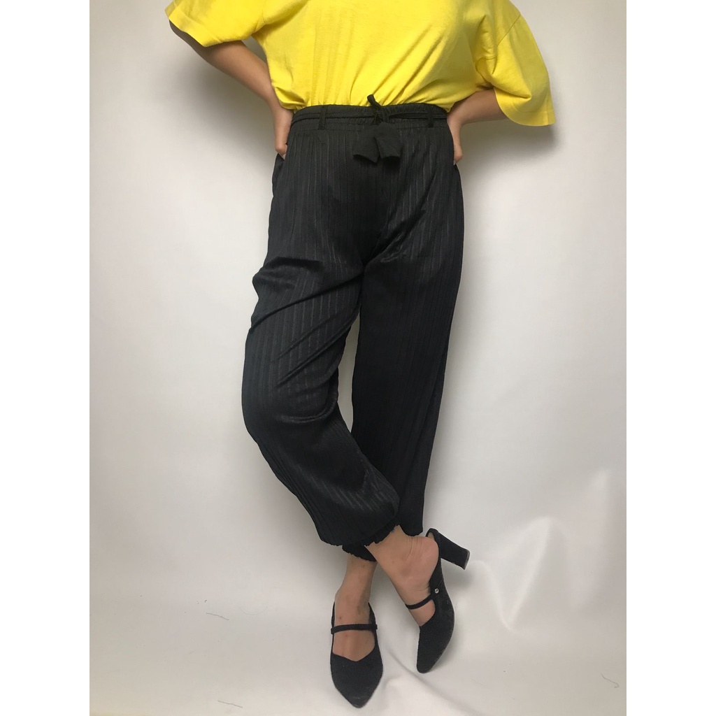 CELANA ALADIN TALI LONCENG Plisket | CELANA PLISKET JOGER | FASHION WANITA