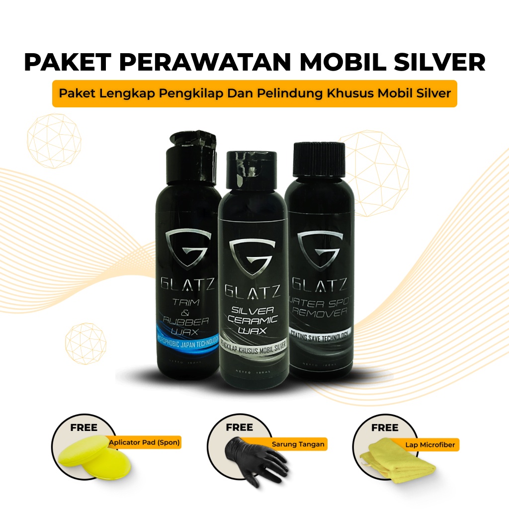 Paket Pengkilap Mobil Warna Silver Glatz Autocare