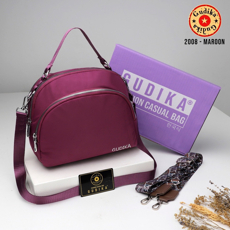 SALE GUDIKA - Tas Selempang Wanita Multifungsi Bisa Ransel Trendy Import Original 2008 - tas ransel - ransel - backpack - rangsel - punggung - leptop - laptop - sekolah - kuliah - kerja - pria - wanita - tas gudika - gudika bag - anti air - kekinian - tas