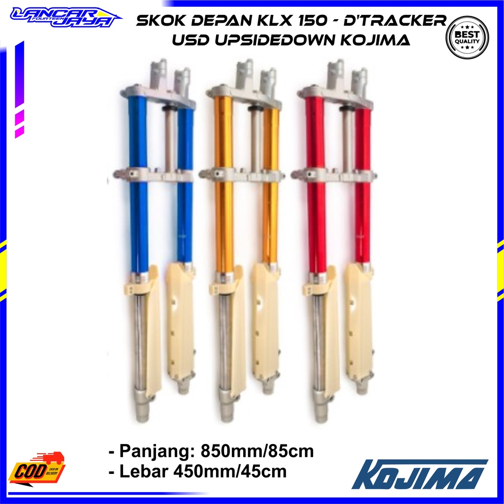 SHOCK SKOK DEPAN KLX 150 - D'TRACKER USD UPSIDEDOWN KOJIMA