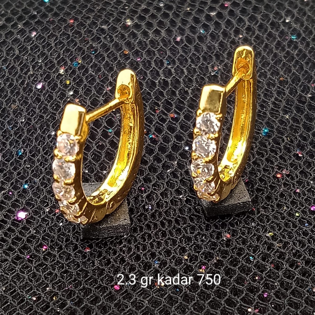 NEW Anting Emas 17 K - 2.3 gr Kadar 750 - 2635