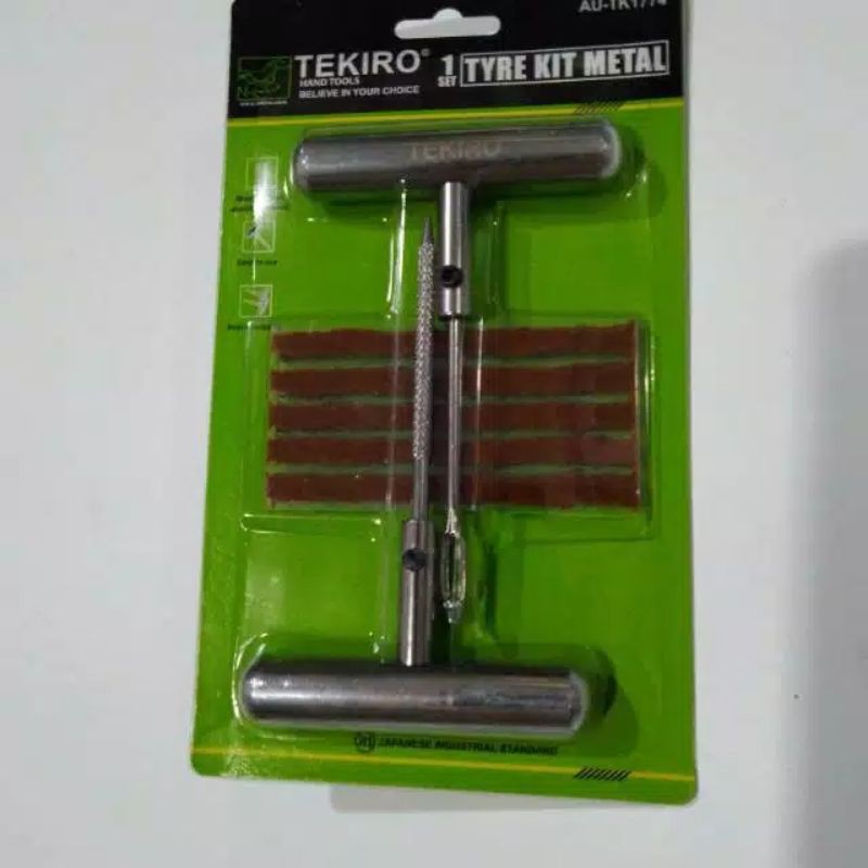 TEKIRO alat tambal ban tubles set gagang besi original