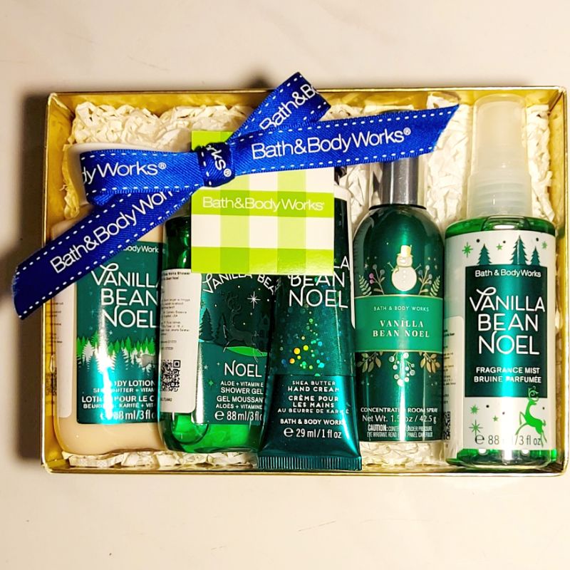 BBW VANILLA BEAN NOEL GIFT SET PAKET BATH &amp; BODY WORKS