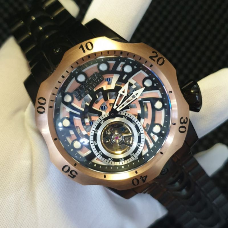 JAM TANGAN INVICTA TOURBILLION PRIA 16300 AUTOMATIC STAINLESS STEEL ORIGINAL BM