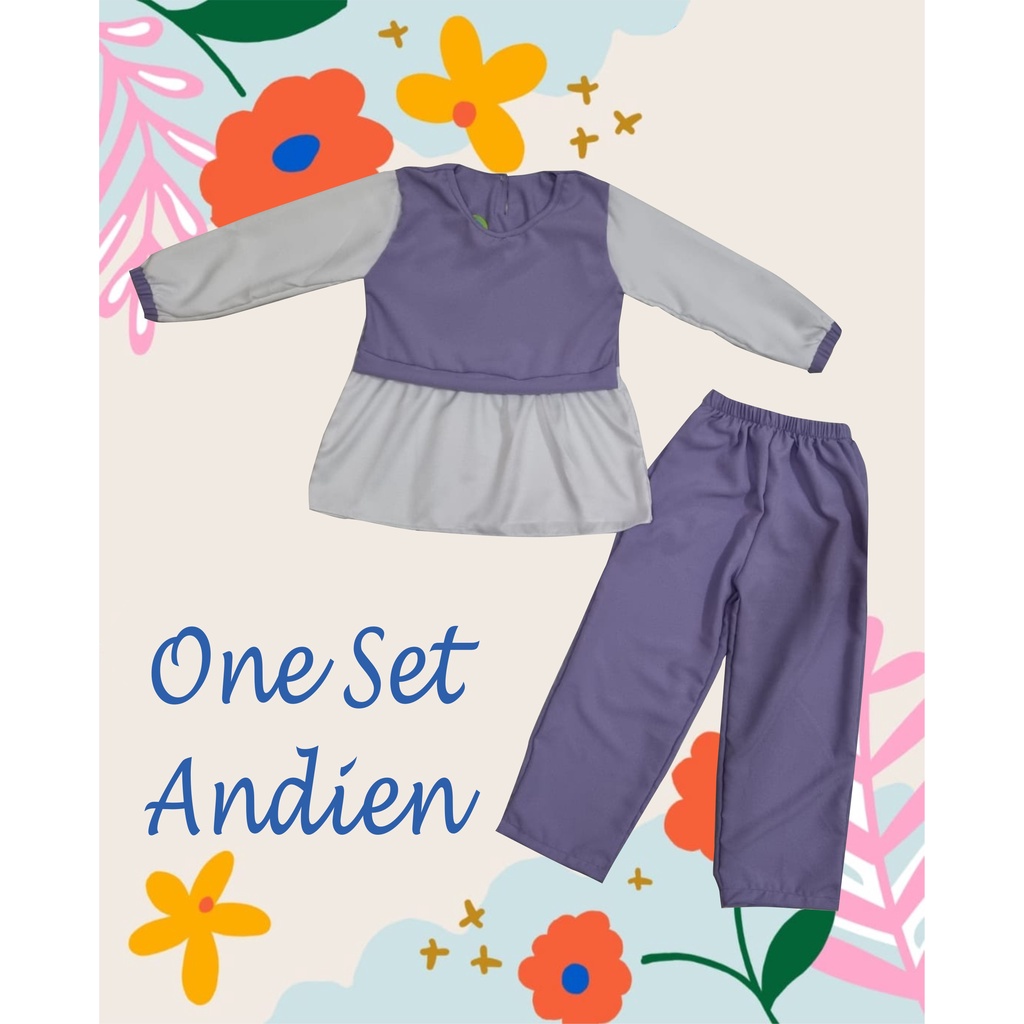 Setelan Baju Anak Perempuan Model Andien 4-6 Tahun