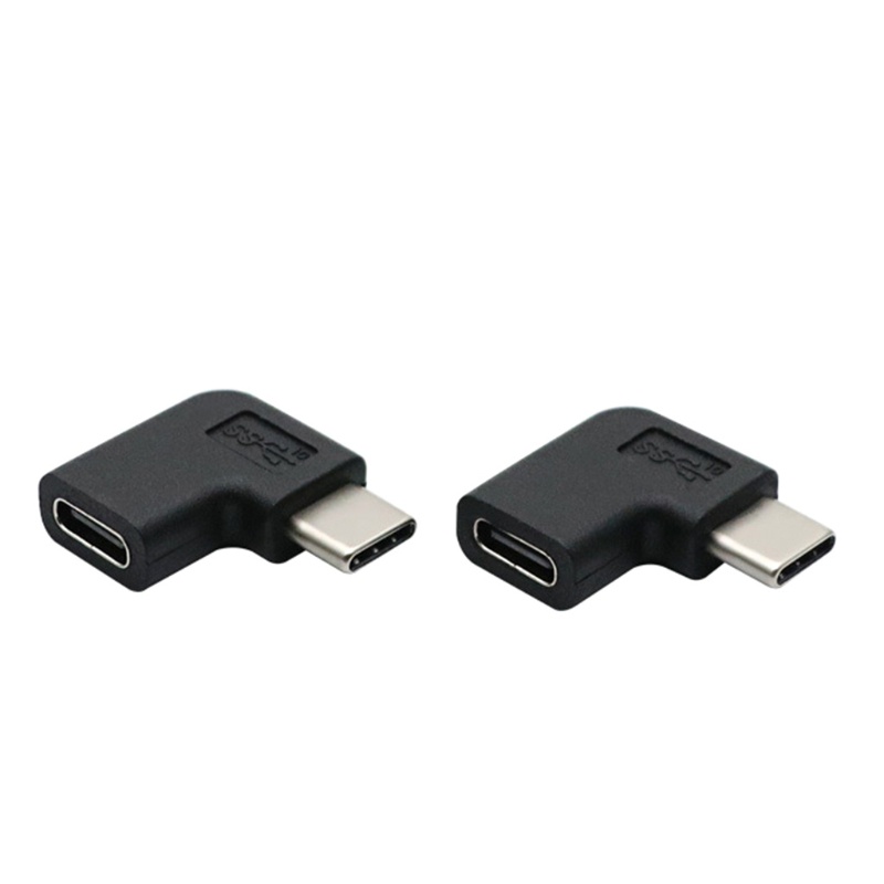 Btsg Tipe C USB3.1 Untuk M/F Sudut Kanan 90derajat USB Charging Extension Cable Adapter