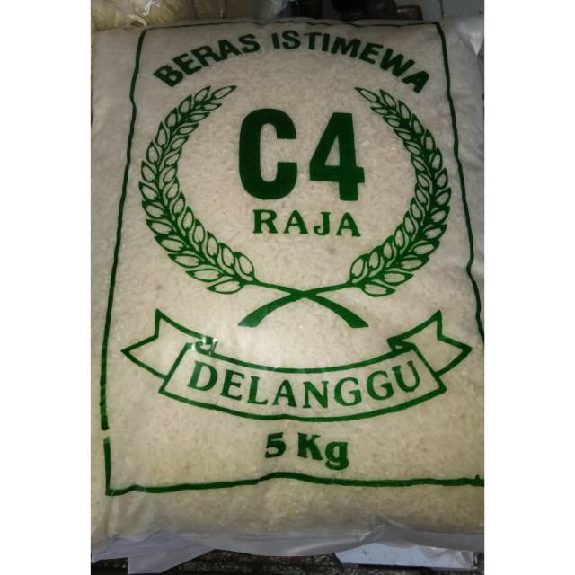 Beras C4 Raja Delanggu 5kg Indonesia