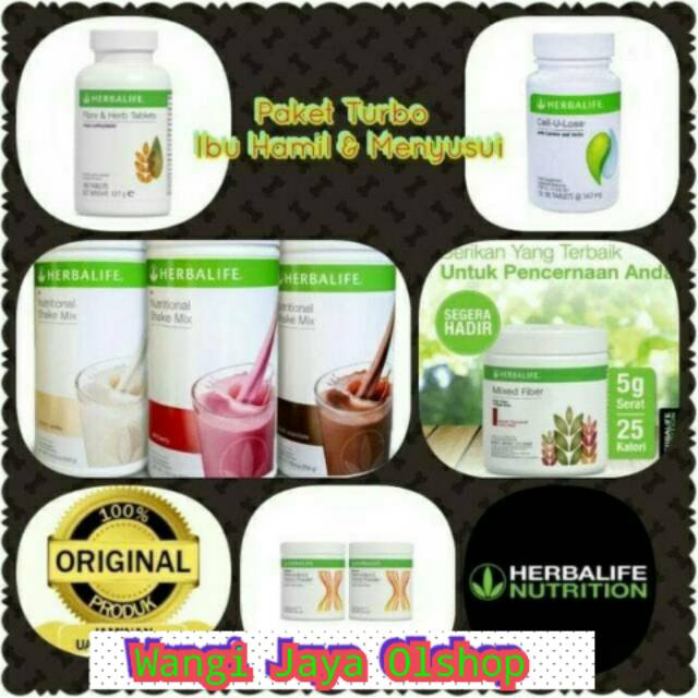 Herbalife Paket Turbo Ibu Hamil Dan Menyusui Shopee Indonesia