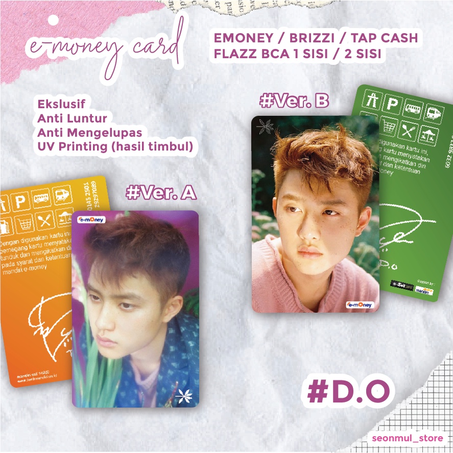 TERMURAH!!! EMONEY BRIZZI FLAZZ TAPCASH EXO THE WAR /  EXO KOKOBOP