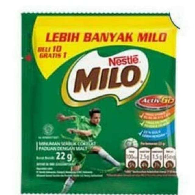 

Milo sachet 22 gr 11pcs