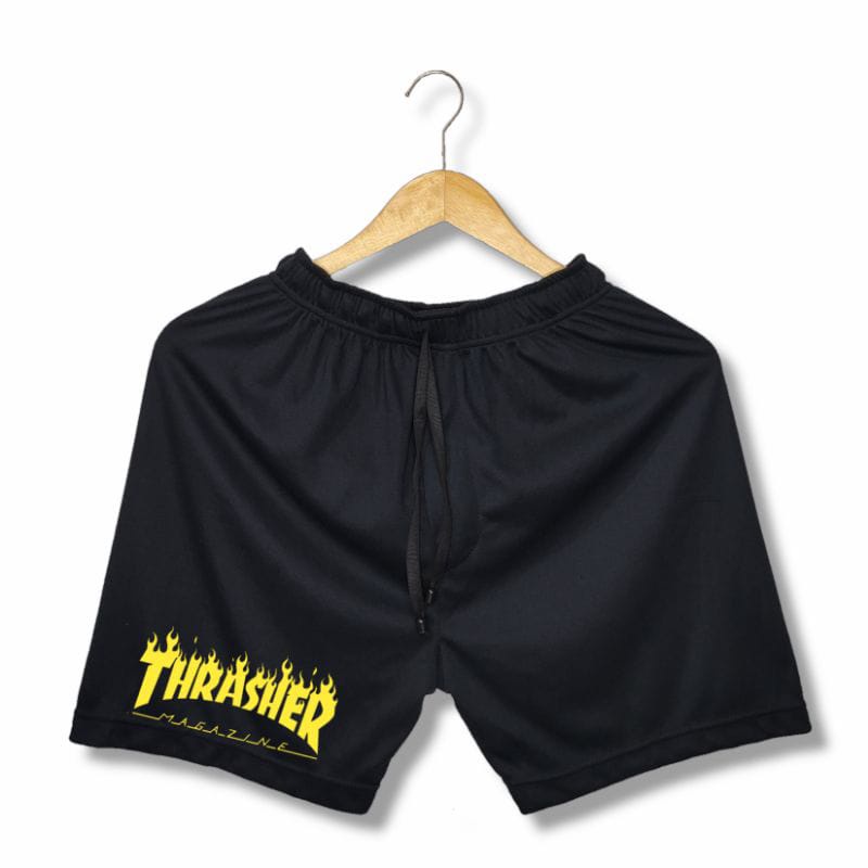 Celana Boxer Black Fire Thrasher | Boxer Black Thrasher | Celana Pendek | Celana Distro | Boxer Distro | Boxer Sablon