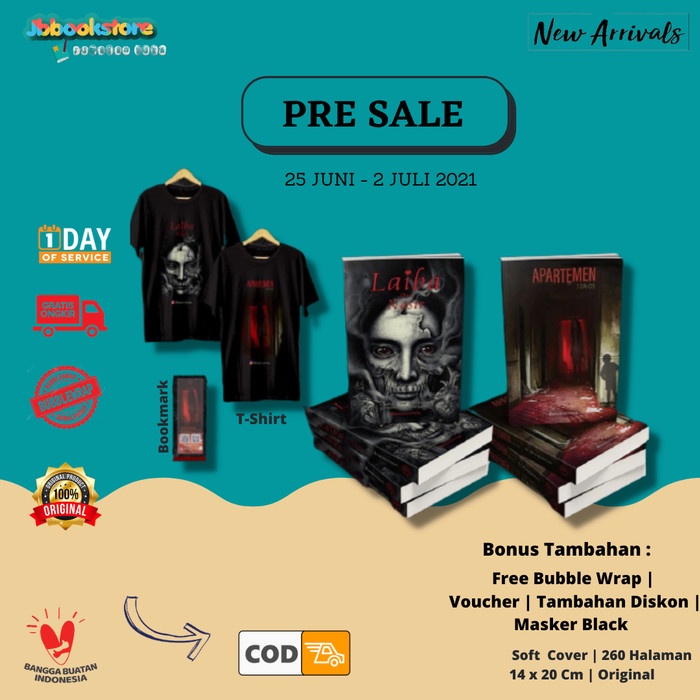 

MUST HAVE!! [ READY STOK ] APARTEMEN 12A-05 & LAIBA DAN NASIR + BONUS - BANG BULE TERLARIS