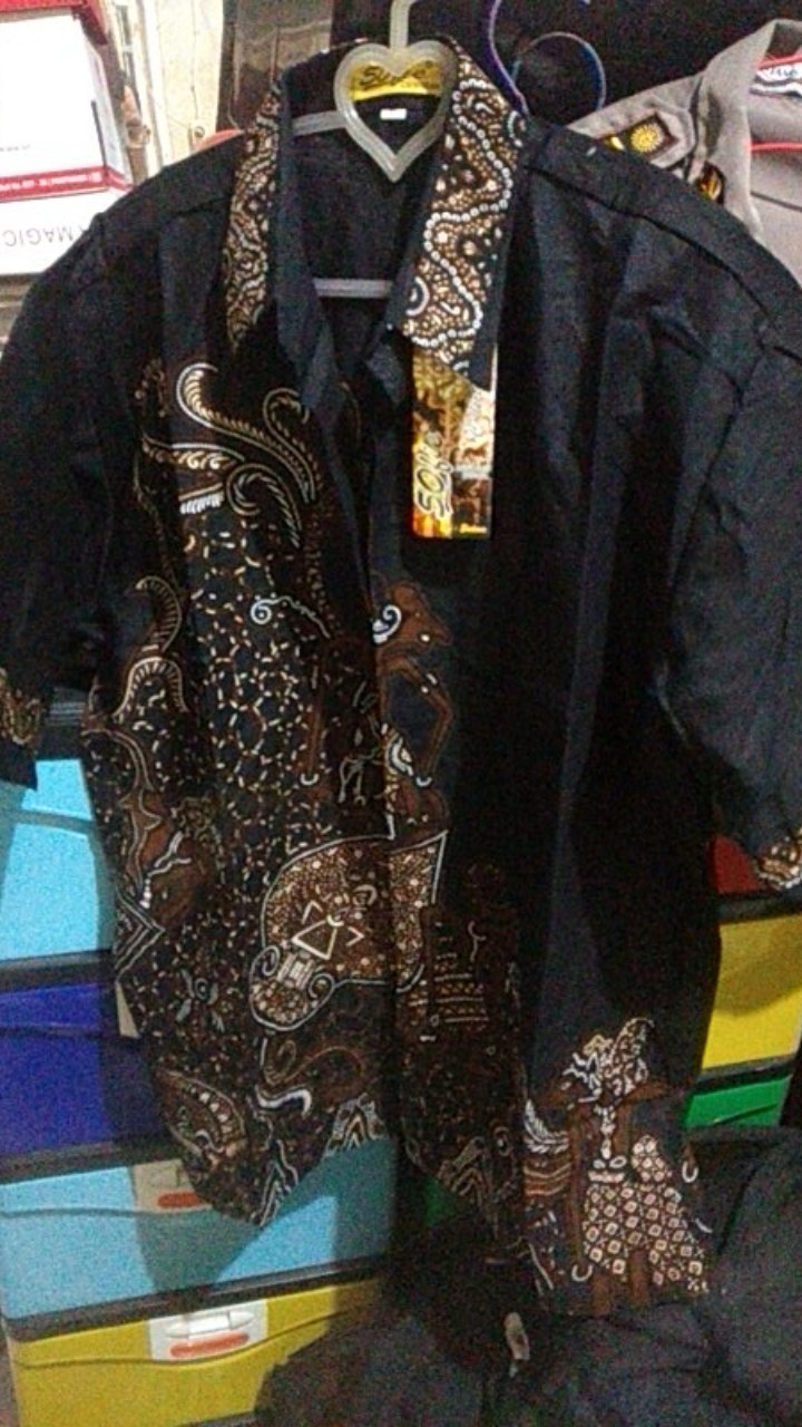 New Arrival Distro Batik Pria Bordir Sogan Hrb026 Batikaf