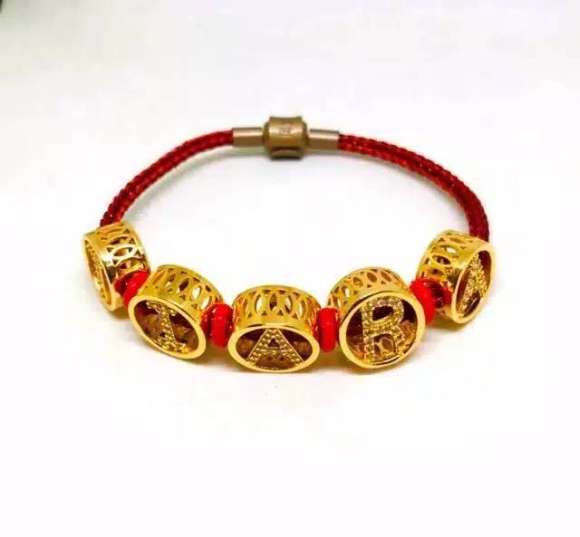 Fifi Fashion Gelang tali keren untuk liontin dan charm, anti air 12#