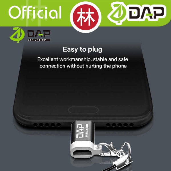 DAP M01-C Adaptor Converter Micro USB 3.0 to Type-C Fast Charging 2.4A