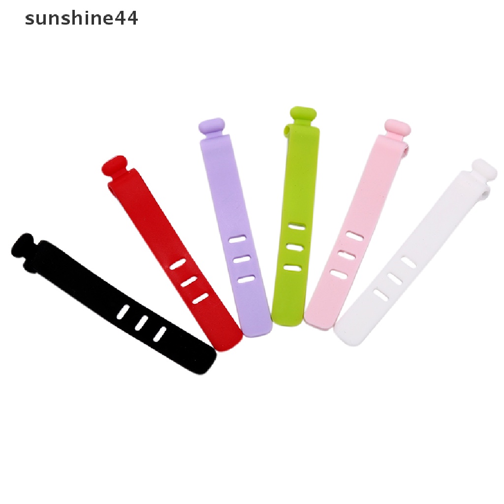 Sunshine Strap Pengikat Kabel Data / Charger / Earphone Bahan Silikon