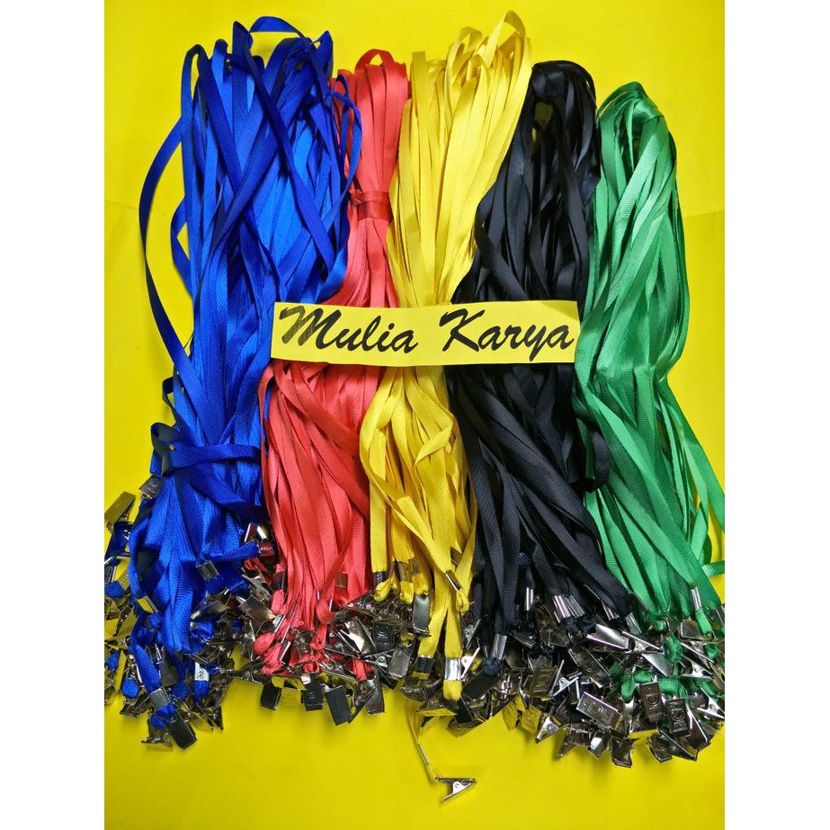 

✨ BISA COD ✨ Tali Name tag / Tali Lanyard Taiwan dengan Penjepit Besi DISKON Kode 1412