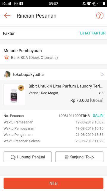 Bibit Untuk 4 Liter Parfum Laundry Terlaris Microcapsule Original, Pewangi Laundry Tahan Lama