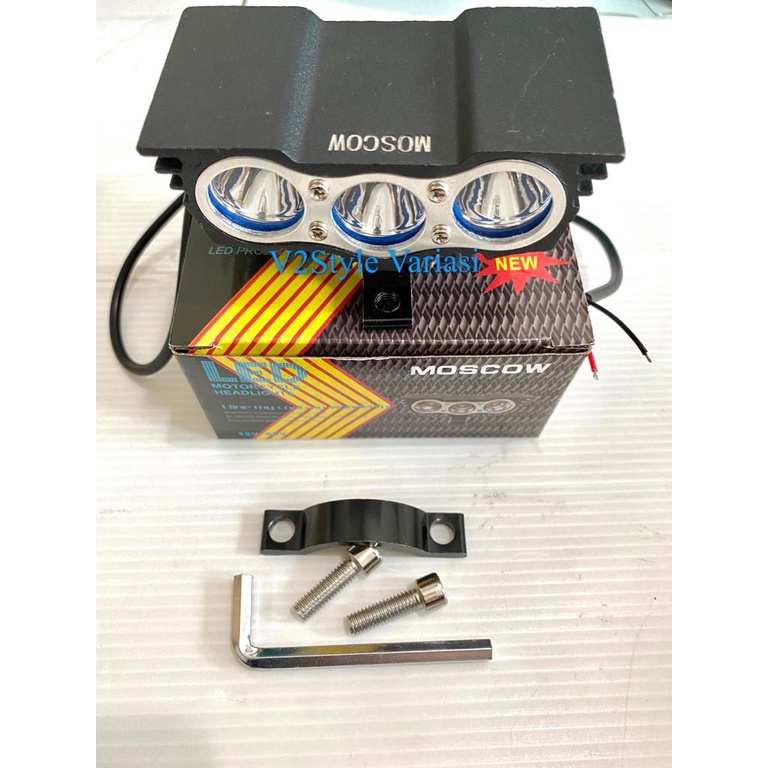 Lampu SOROT 3 Mata Owl Cree Sorot Mini 3 LED ULTRAFIRE Motor Sepeda Mobil UltraRare 12V 80V 30 Watt Nmax Pcx Beat Vario Scoopy Revo Supra Sonic Mio Xeon Jupiter Maxi Lexi Aerox Xride Fino Soul Freego  R25 KLX Crf Trail Genio Cros Vixion Byson Forza Scorpi