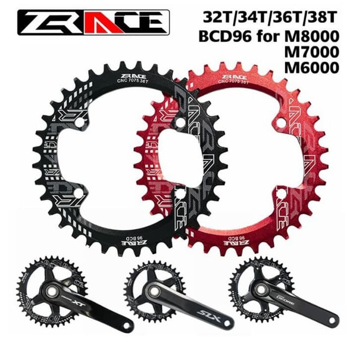 Zrace BCD 96 Chainring Chainwheel Narrow Wide Asimetris Crank