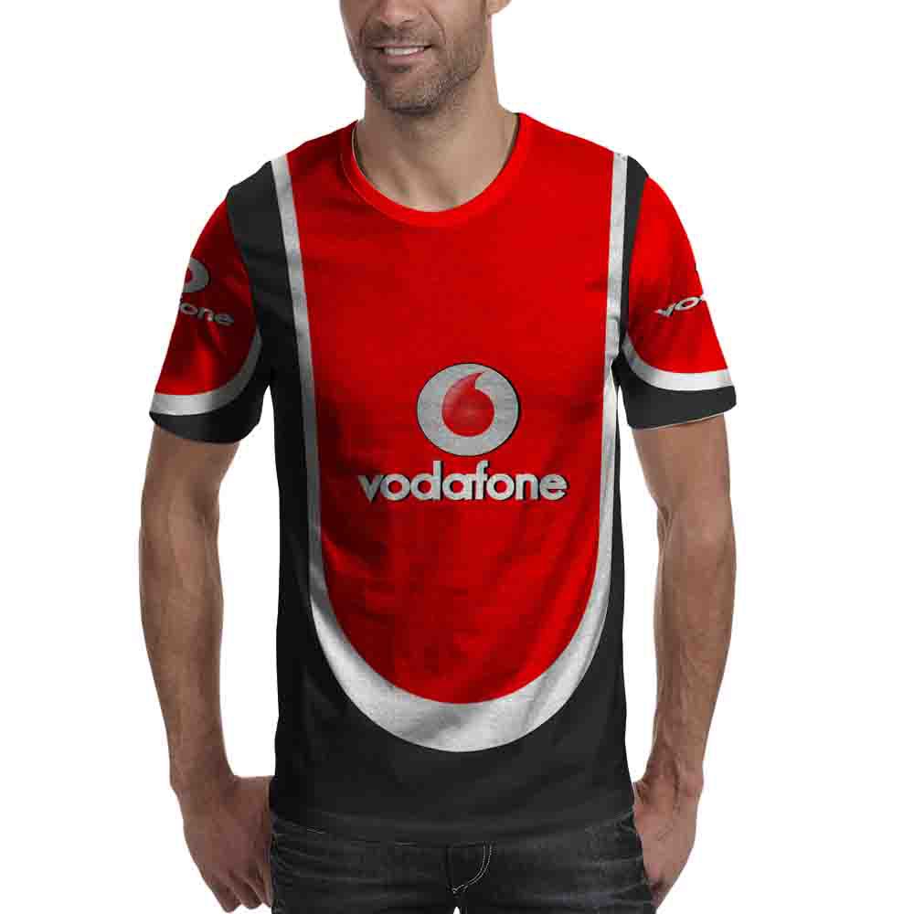 Vodafone Kaos Tshirt Fullprint Bahan Polyester Jersey Dryfit