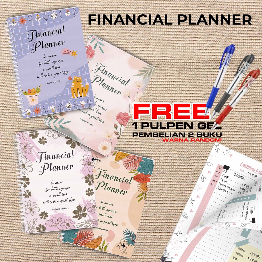 

Artomaringi Uang Planner / Financial Planner Beli 2 Buku Gratis Pen Gel Kode FP17