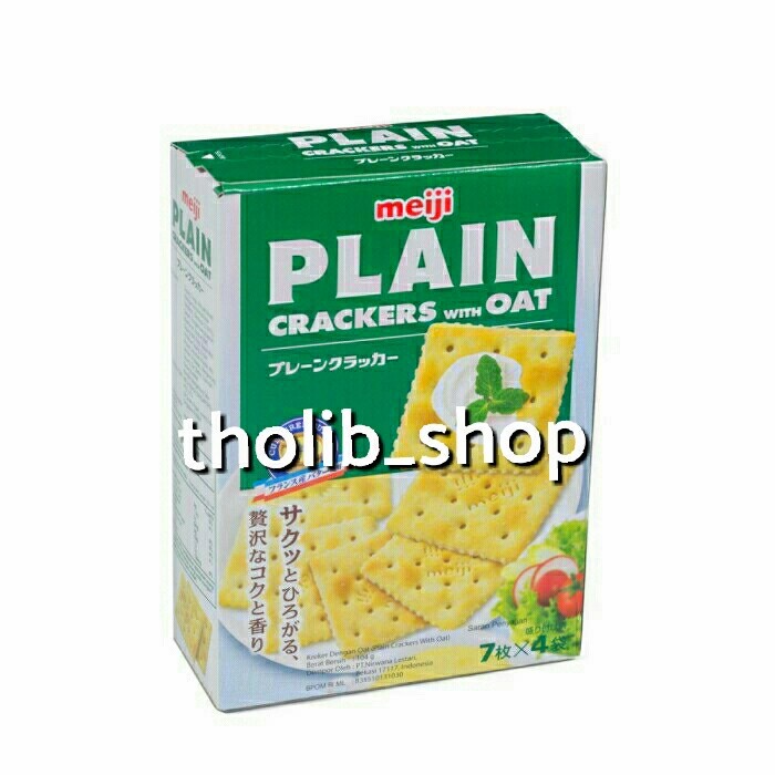 

meiji plain crackers with oat import 104gr