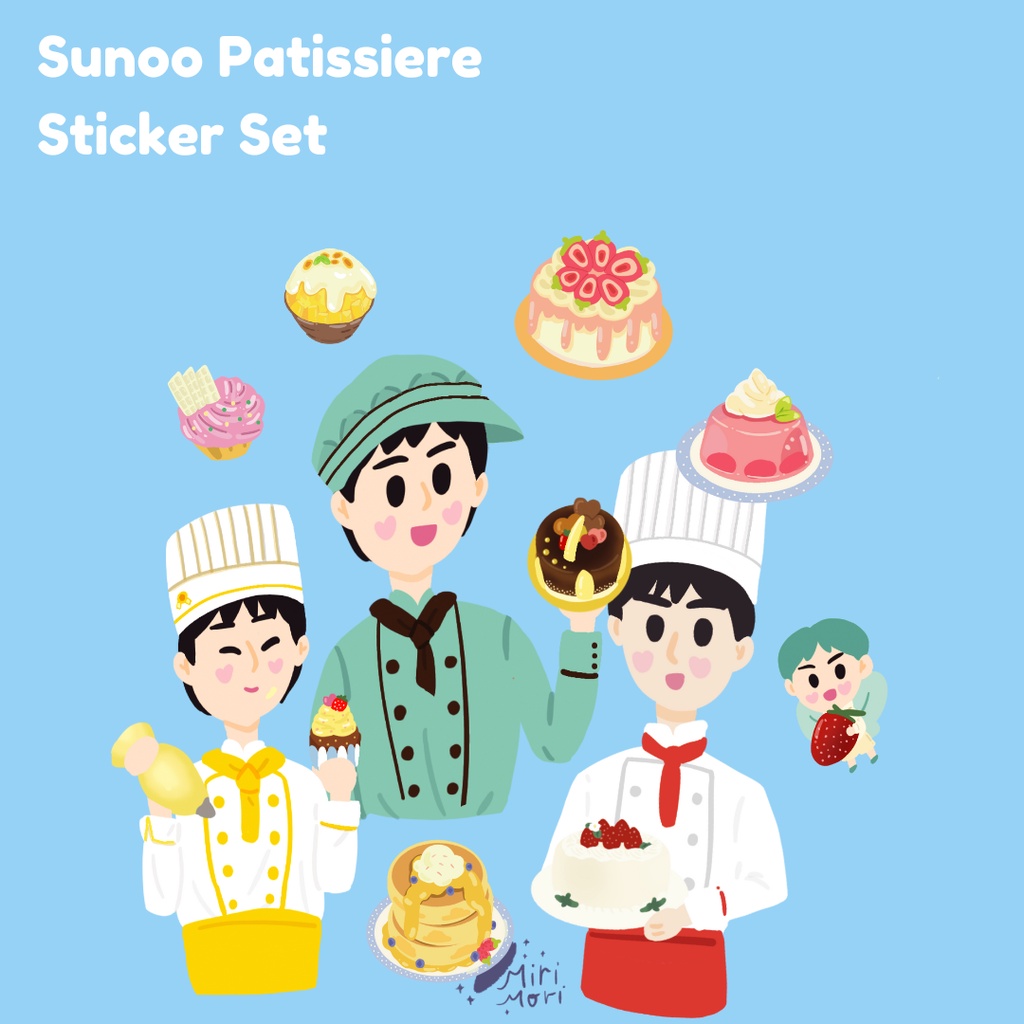 

Miri Mori - Sunoo Patissiere Sticker set