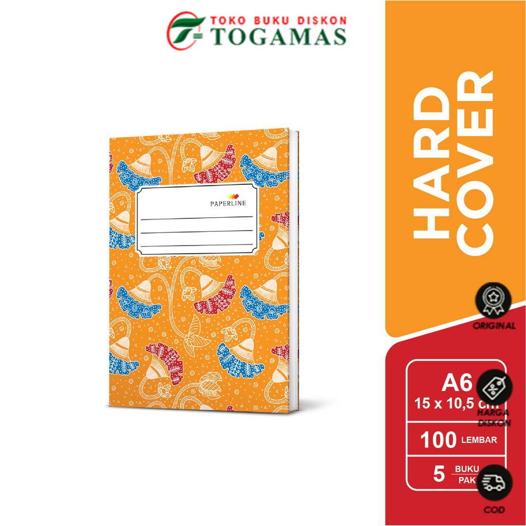 

TERMURAH !!! BUKU HC 100 A6 PAPERLINE