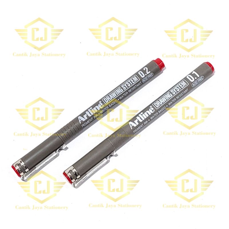 Pulpen Gambar Tinta Merah ARTLINE Drawing System Pen Red Pulpen Gambar Tinta Merah ARTLINE Drawing System Pen Red