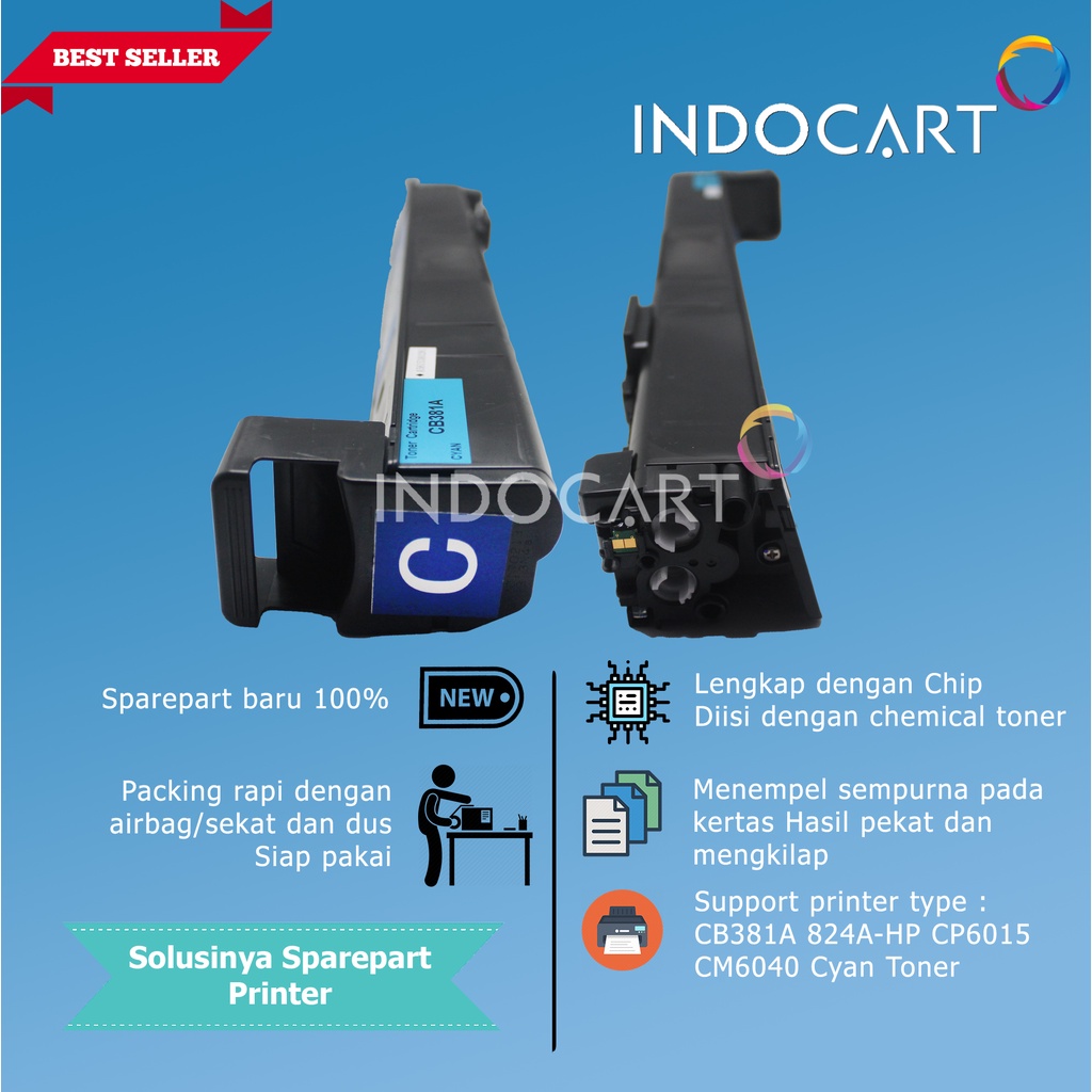 Toner Cartridge Compatible CB381A CB382A CB383A 824A-HP CP6015 CM6040