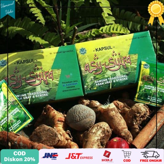 

◾COD◾ Herbal Asy syifa Asam Urat, Kolesterol, Stroke Original alam