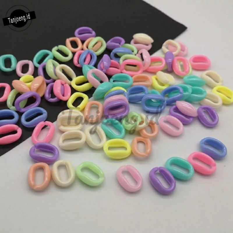 Rantai Akrilik Bahan Chain Strap Masker Rantai Masker Warna Pastel